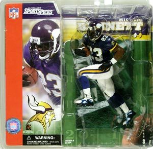 2002 McFarlane NFL Michael Bennet (Rookie-Purple Jersey)-2 2002 McFarlane NFL Michael Bennet (Rookie-Purple Jersey)-2