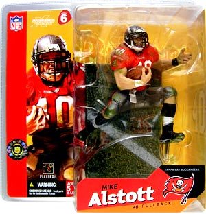 Mike Alstott (Tampa Bay Buccaneers RB, No. 40, Dirty Red Jersey") Series-06 (2003)