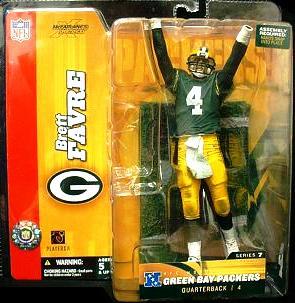 Brett Favre ("Green Bay Packers QB No. 4 Green w/Green Long Sleeves-Dirty") Series-07 (2004)