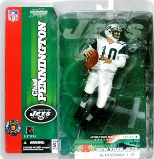 Chad Pennington ("Rookie New York Jets QB #10 Dirty White Jersey") Series-07 (2004)