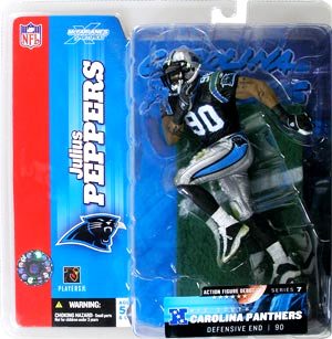 Julius Peppers ("Rookie Carolina Panthers DE, No. 90 Dirty Black Jersey") Series-07 (2004)