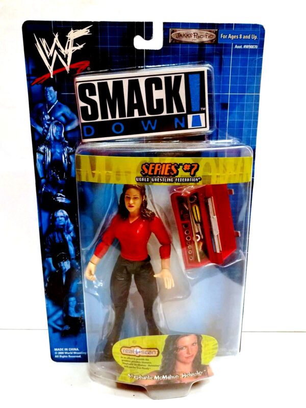 Stephanie McMahon Helmsley Smack Down (Series-7) Stephanie McMahon-Helmsley -“Real Scan Series 7”! (“WWF Smack Down”) Series-7 “Rare-Vintage” (2000)