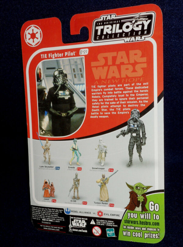 Star Wars Original Trilogy Collection - Action Figure Pilota TIE Fighter #21 Con Blaster E Base (2004) - 3