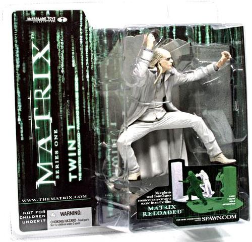 2003 McFarlane -The Matrix Reloaded Twin 1 Garage Scene Series-1