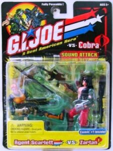 Agent Scarlett vs. Zartan “Figures & Comic 3 pack Set”! - Copy
