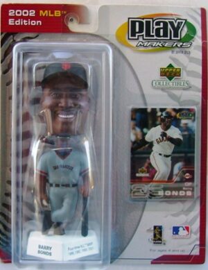 Barry Bonds Play Maker “4-Time MVP San Francisco Gaints Gray Variant Uniform-MLB Edition” (Upper Deck Play Makers Collection Series) “Rare-Vintage” (2002)
