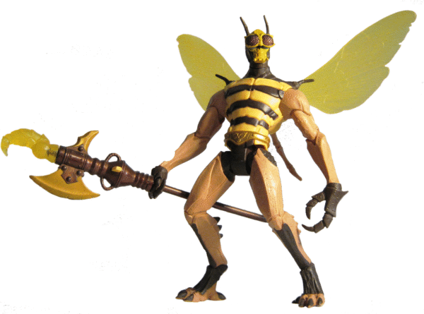Buzz-Off “Open Mouth Smile w/Gold Belt”- Heroic Warrior! (Masters Of The Universe Series-5) “Rare-Vintage” (2002)