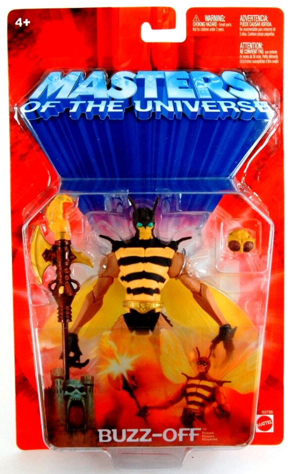 Buzz-Off “Open Mouth Smile w/Gold Belt”- Heroic Warrior! (Masters Of The Universe Series-5) “Rare-Vintage” (2002)