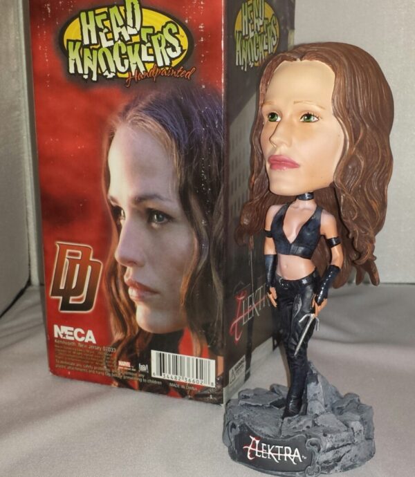Elektra Head Knockers Elektra (Head Knockers) "Hand Painted" Dare Devil Movie Series "RARE-VINTAGE" 2003