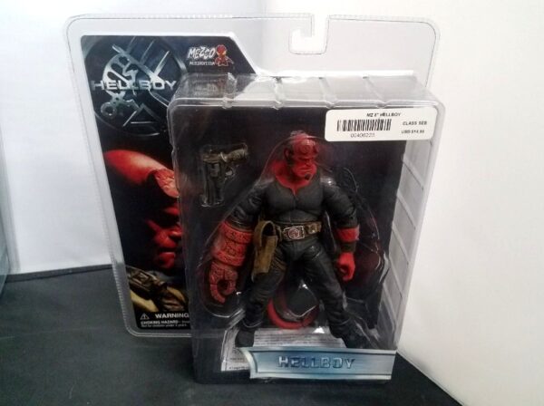 Hellboy Closed Mouth Stealth Outfit-1 Hellboy “Closed Mouth”! (Hellboy “Black Stealth Outfit” Movie Series) Series-1 “Rare-Vintage” 2004