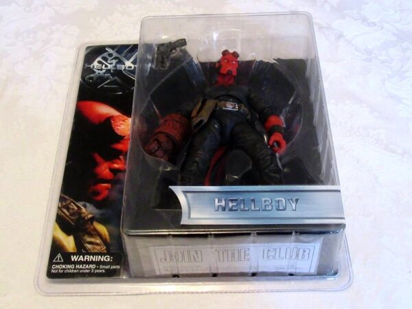 Hellboy Closed Mouth Stealth Outfit-5 Hellboy “Closed Mouth”! (Hellboy “Black Stealth Outfit” Movie Series) Series-1 “Rare-Vintage” 2004