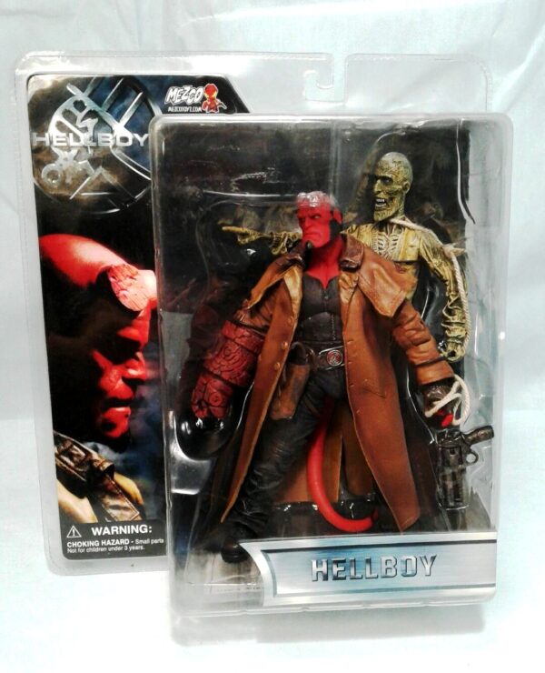 Hellboy “Closed Mouth”! (Hellboy Trench Coat & “Ivan The Corpse” Movie Series) Series-1 “Rare-Vintage” 2004