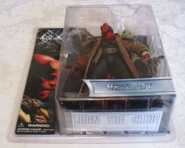 Open mouth Hellboy with Ivan the corpse (Angry Variant)-CC1 Hellboy "Open Mouth Angry Variant"! (Hellboy Trench Coat & "Ivan The Corpse" Movie Series) Series-1 “Rare-Vintage” 2004