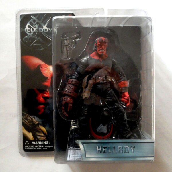 Open mouth Hellboy with Stealth Outfit (Angry Variant) (1) Hellboy “Open Mouth-Variant”! (Hellboy “Black Stealth Outfit” Movie Series) Series-1 “Rare-Vintage” 2004