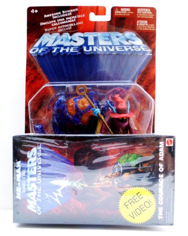 (Orko “wVideo & Action Chip”) (2) Orko “w/Action Chip & The Courage Of Adam-Video” Heroic Court Magician! (Masters Of The Universe Series-3) “Rare-Vintage” (2002)