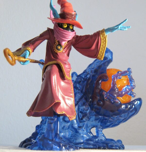 (Orko “wVideo & Action Chip”) (5) Orko “w/Action Chip & The Courage Of Adam-Video” Heroic Court Magician! (Masters Of The Universe Series-3) “Rare-Vintage” (2002)
