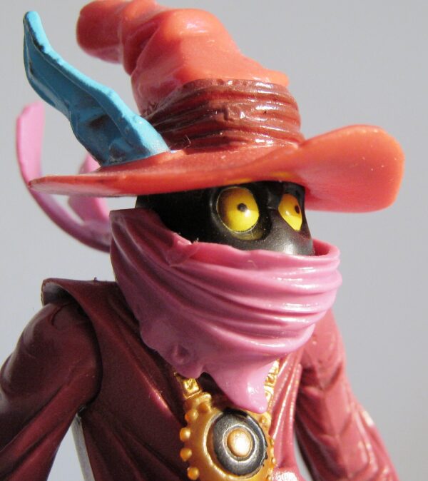 (Orko “wVideo & Action Chip”) (6) Orko “w/Action Chip & The Courage Of Adam-Video” Heroic Court Magician! (Masters Of The Universe Series-3) “Rare-Vintage” (2002)