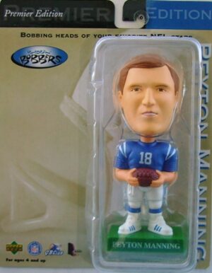 Peyton Manning 1999 NFL “Premier Edition Indianapolis Colts QB #18 Blue/White Uniform-Green Base” (Upper Deck Play Makers Collection Series) “Rare-Vintage” (1999)
