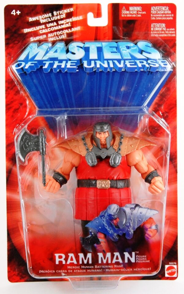 Ram Man “w/Bronze Shoulder Pads” Heroic Human Battering Ram! (Masters Of The Universe Series-2) “Rare-Vintage” (2002)