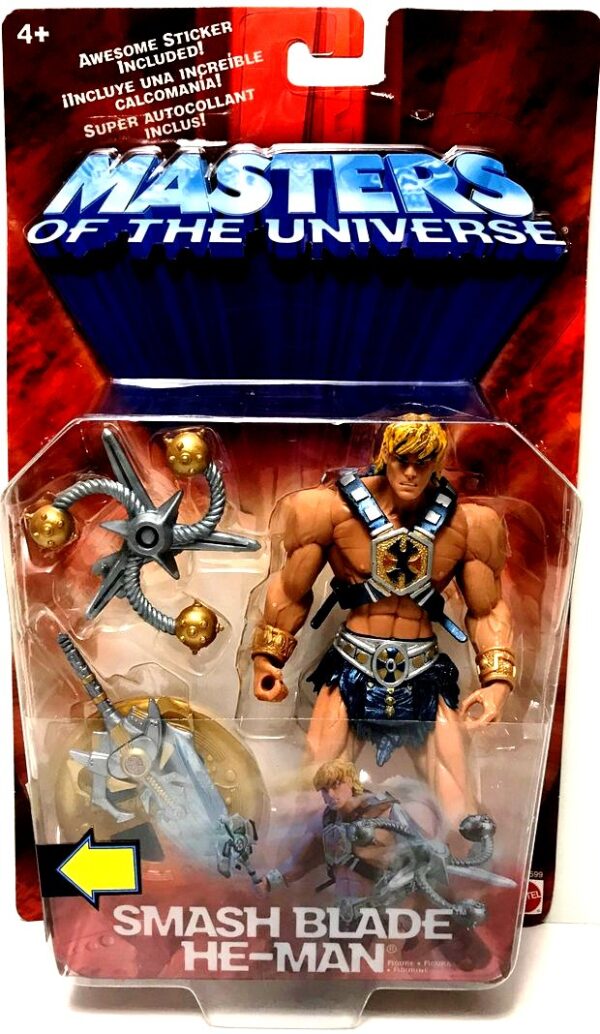 Smash Blade He-Man “w/Action Chip & The Courage Of Adam Video” Sword of Power! (Masters Of The Universe Series-2) “Rare-Vintage” (2002)