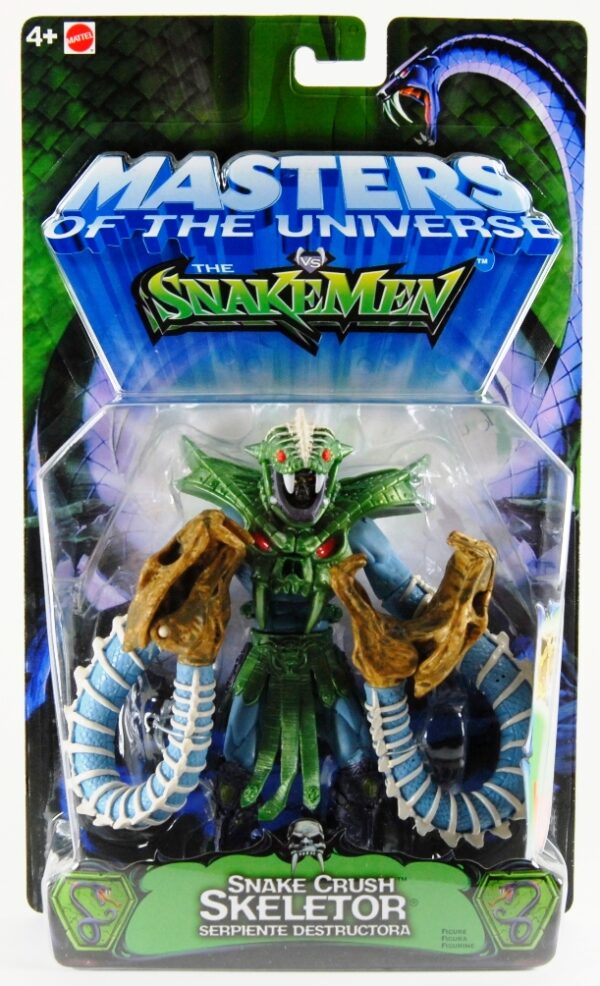 (Snake Crush Skeletor) Snake Crush Skeletor “Overlord of Evil!” The SnakeMen! (Masters Of The Universe Series-5) “Rare-Vintage” (2003)