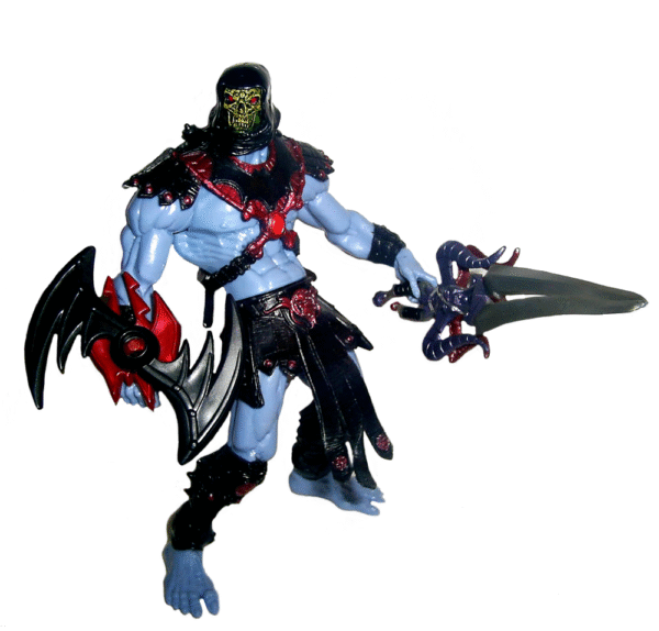 Spin Blade Skeletor “w/Action Chip & Dragon’s Brood Video” The Sinister Skeletor! (Masters Of The Universe Series-2) “Rare-Vintage” (2002)