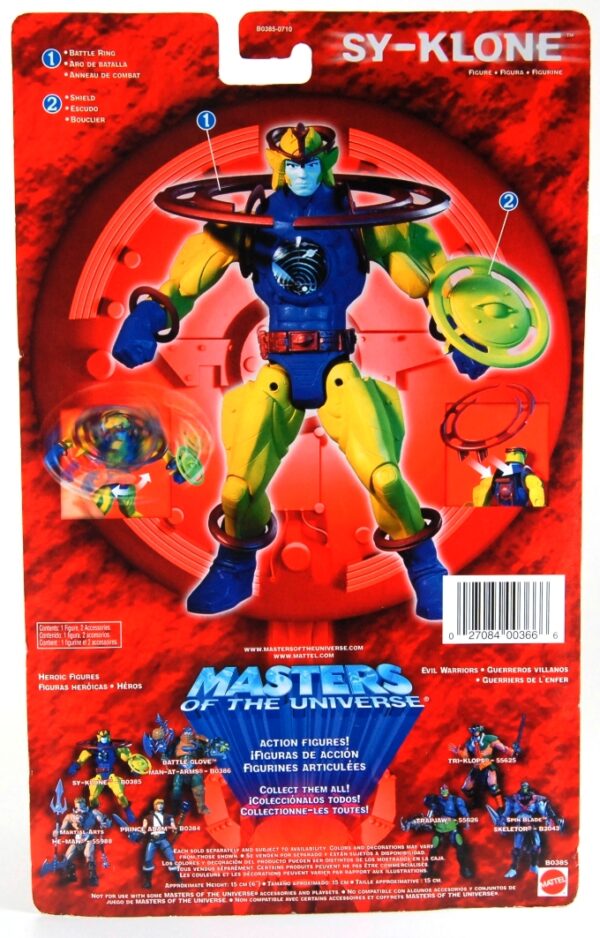 (Sy-Klone - battle ring and shield)-1a Sy-Klone “Heroic Warrior”! (Masters Of The Universe Series-4) “Rare-Vintage” (2002)