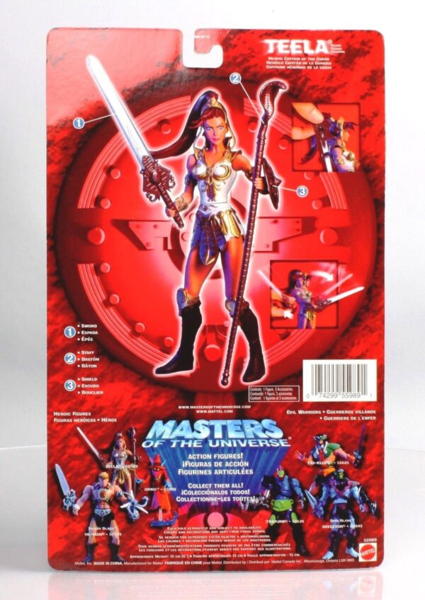 Teela “w/Action Chip & The Courage Of Adam-Video” Heroic Captain of the Guard! (Masters Of The Universe Series-3) “Rare-Vintage” (2002)