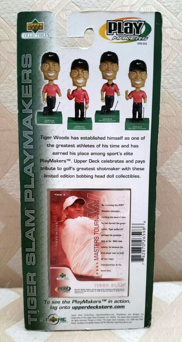Tiger Woods 2001 PGA Masters Tournament TIGER SLAM # 4 of 4-CC