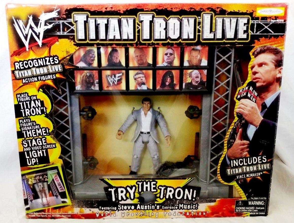 WWE Jakks Wrestling Figure WWF Chyna Titan Tron Live 