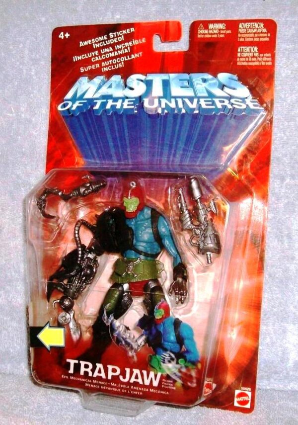 Trapjaw “w/Action Chip & Dragon's Brood Video” Evil Mechanical Menace! (Masters Of The Universe Series-2) “Rare-Vintage” (2002)