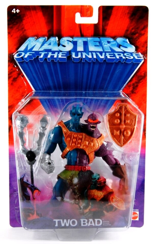 (Two Bad) (6b) Two Bad “w/Double-Headed Mace” Evil Warrior! (Masters Of The Universe Series-2) “Rare-Vintage” (2002)