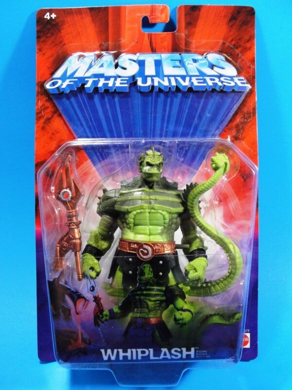 (Whiplash (Black) Bronze Trident Staff Variant Issue) (2) Whiplash (Chase-Variant) “Bronze Trident Staff w/Bronze & Silver Belt”! (Masters Of The Universe Series-3) “Rare-Vintage” (2002)