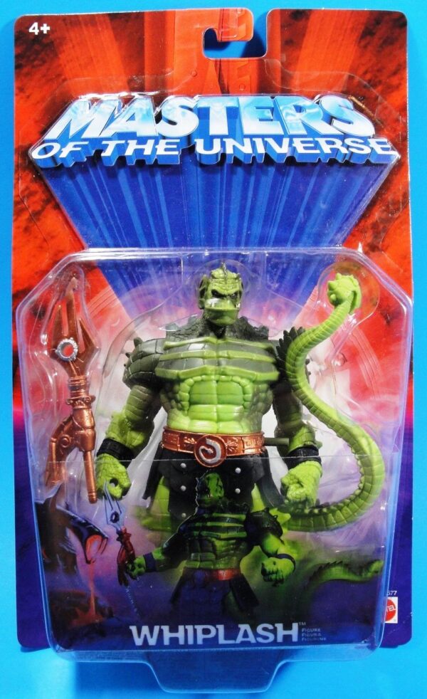 (Whiplash (Black) Bronze Trident Staff Variant Issue) (2) - Copy Whiplash (Chase-Variant) “Bronze Trident Staff w/Bronze & Silver Belt”! (Masters Of The Universe Series-3) “Rare-Vintage” (2002)