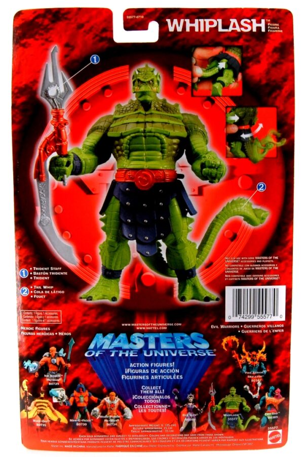 Whiplash (Regular Issue) "Silver & Bronze Trident Staff w/Bronze Belt"! (Masters Of The Universe Series-3) “Rare-Vintage” (2002)