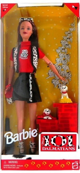 101 Dalmatians Barbie (Burnette) 1998-b 101 Dalmatians Barbie “Burnette” (Disney's Feature Movie “Toys R Us Exclusive” Special Edition) “Rare-Vintage” (1998)
