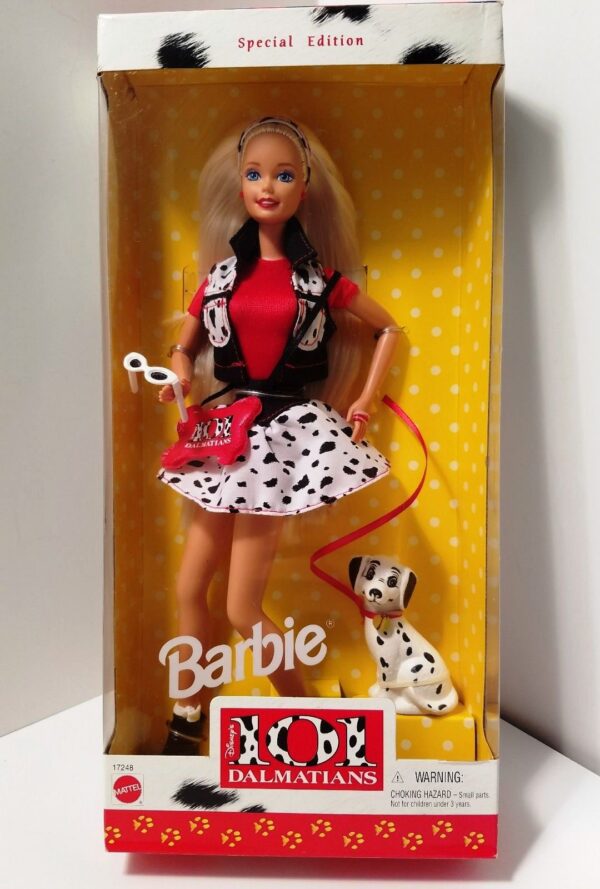 101 Dalmatians Barbie (Platinum Blonde) 1997 101 Dalmatians Barbie “Platinum Blonde” (Disney’s Feature Movie “Toys R Us Exclusive” Special Edition) “Rare-Vintage” (1997)