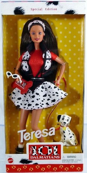 101 Dalmatians Barbie (Teresa) 1997-0 - Copy (2) 101 Dalmatians Teresa “Black Hair”