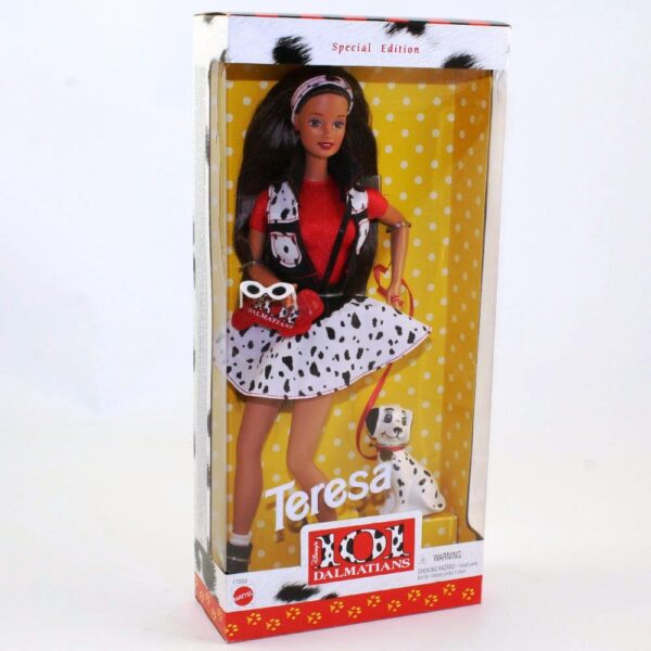 101 Dalmatians Barbie (Teresa) 1997-02 101 Dalmatians Teresa “Black Hair” (Disney’s Feature Movie “Toys R Us Exclusive” Special Edition) “Rare-Vintage” (1997)