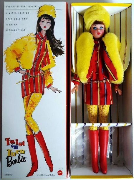 1967 Twist N Turn Barbie Redhead Reproduction - Copy