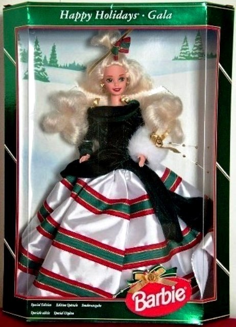 1994 Happy Holidays Barbie (Blonde) Gala-0