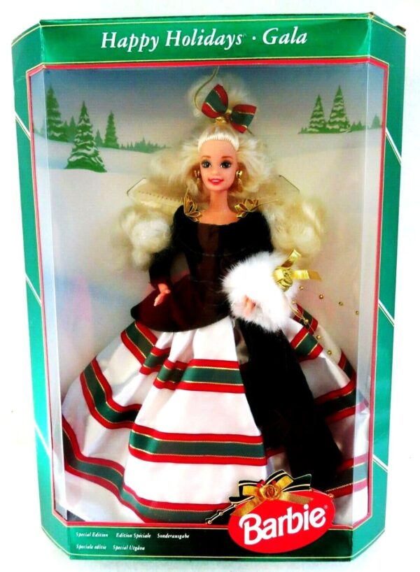 1994 Happy Holidays Barbie (Blonde) Gala-a