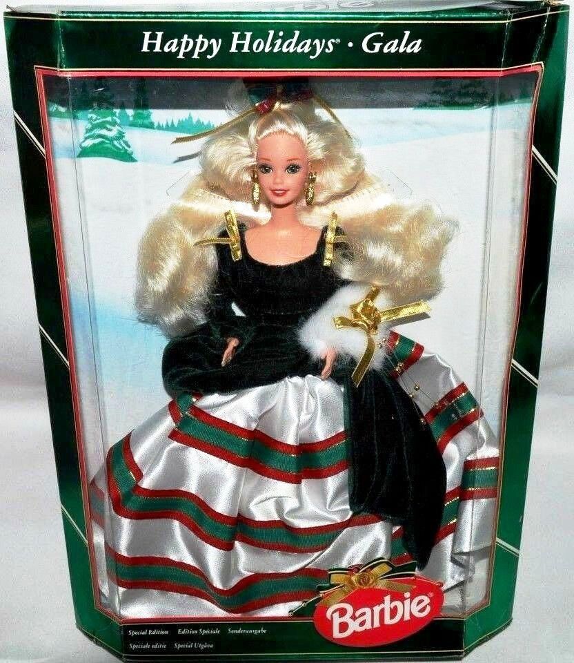1994 Happy Holidays Gala Barbie Doll (Blonde) English Version "Rare