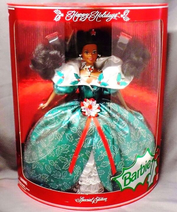 1995 Happy Holidays Barbie Doll (African American) (000)