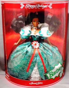 1995 Happy Holidays Barbie Doll (African American) (000) - Copy