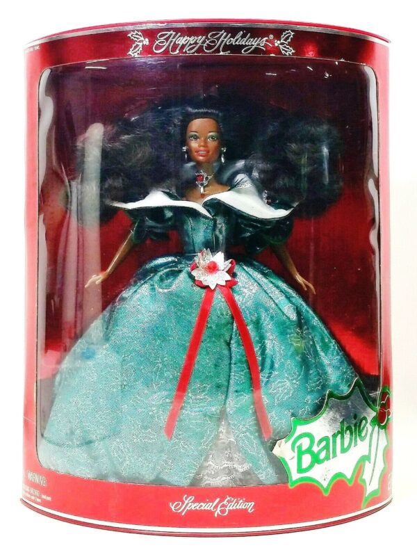 1995 Happy Holidays Barbie Doll (African American) (0001)