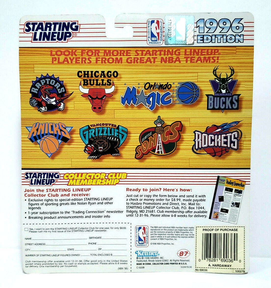 Download Anfernee Hardaway "#1 Magic Black Uniform w/Player Trading Card" (Sports Superstar NBA 50 ...