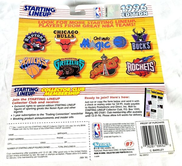 1996 Charles Barkley Starting Lineup-0 1996 Charles Barkley Starting Lineup-0