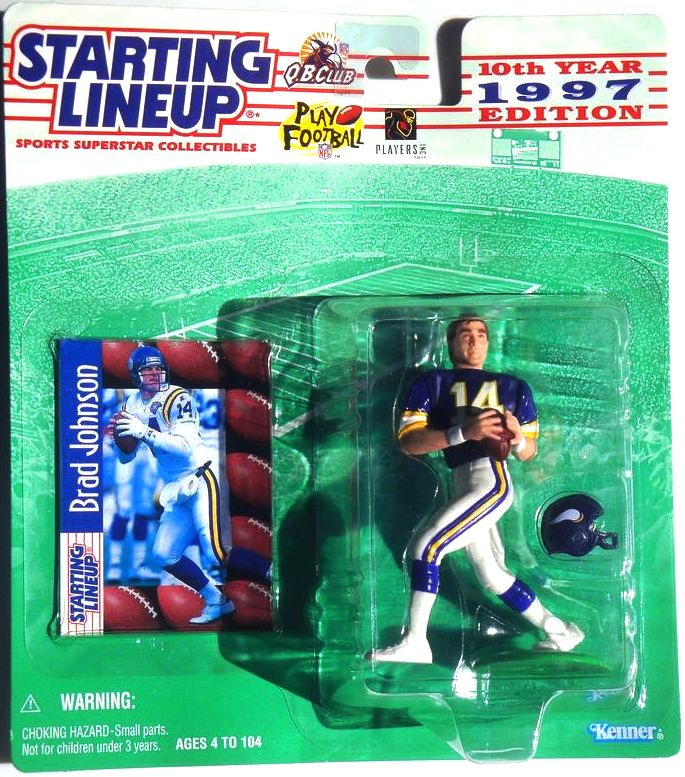 Brad Johnson “Rookie 1st Piece Purple & White Uniform w/NFL Trading