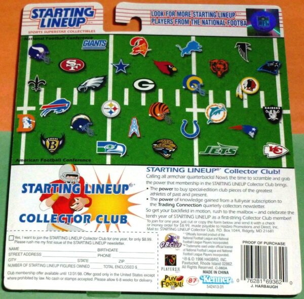 1997 Jim Harbaugh (Kenner Starting Lineup)-01aa